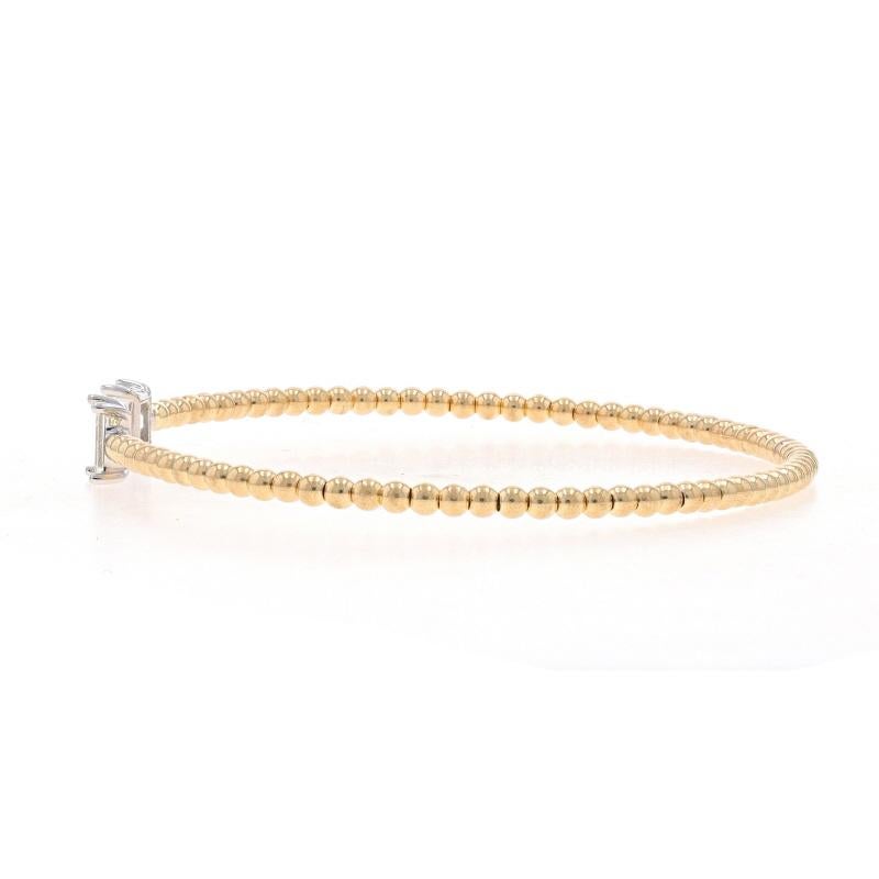 Flex-Armreif aus Gelbgold mit Diamanten und Negativraum Flex 6 1/4