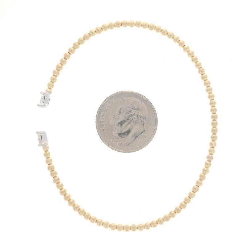 Flex-Armreif aus Gelbgold mit Diamanten und Negativraum Flex 6 1/4