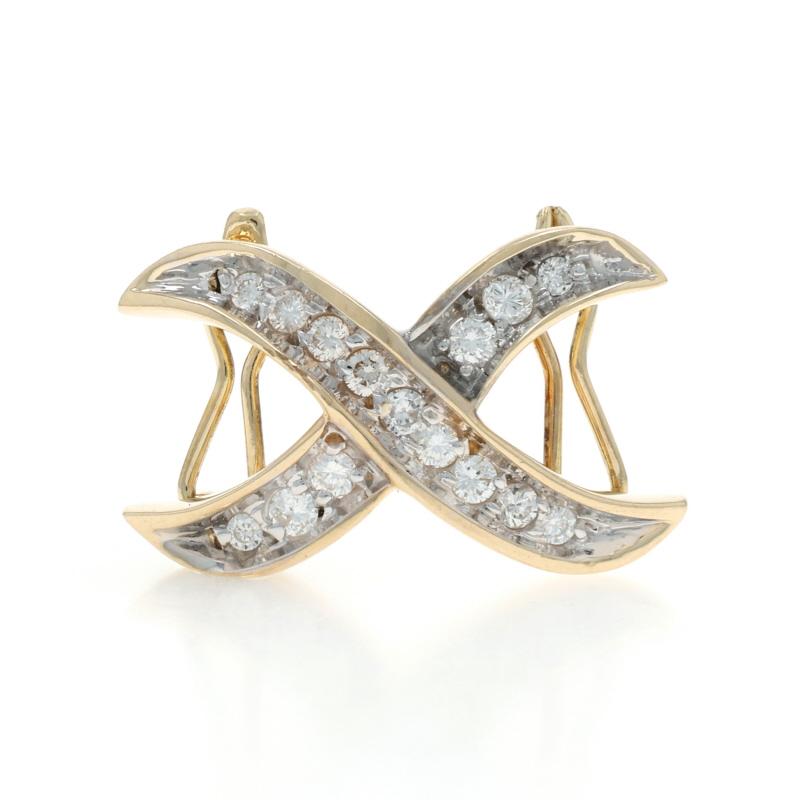 Contenuto metallico: Oro giallo 14k e oro bianco 14k

Informazioni su A. Stone

Diamanti naturali
Carati: .25ctw
Taglio: Rotondo brillante
Colore: I - J
Chiarezza: SI1 - SI2

Carati totali: .25ctw

Tipo di chiusura: Chiusura a