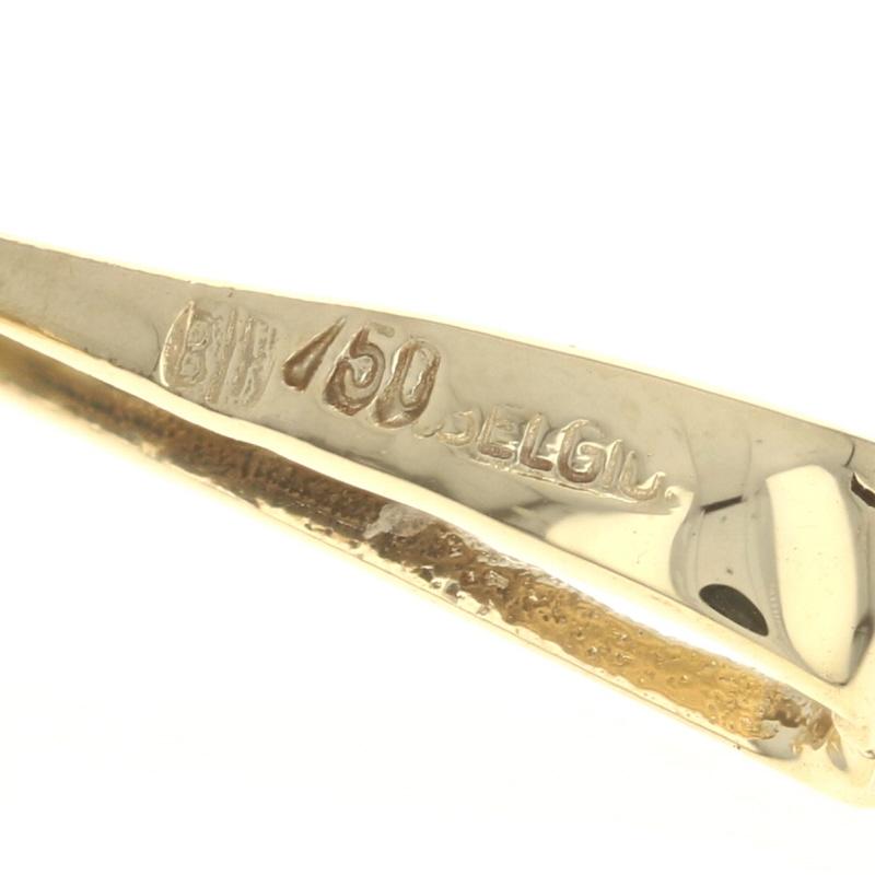 18 Karat Gelbgold Diamant-Anhänger, runder Brillantschliff 0,20 Karat im Zustand „Hervorragend“ in Greensboro, NC