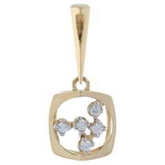 18 Karat Gelbgold Diamant-Anhänger, runder Brillantschliff 0,20 Karat
