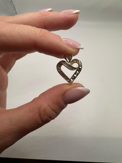 Pendentif or jaune diamant pendentif maman 10KT pendentif maman