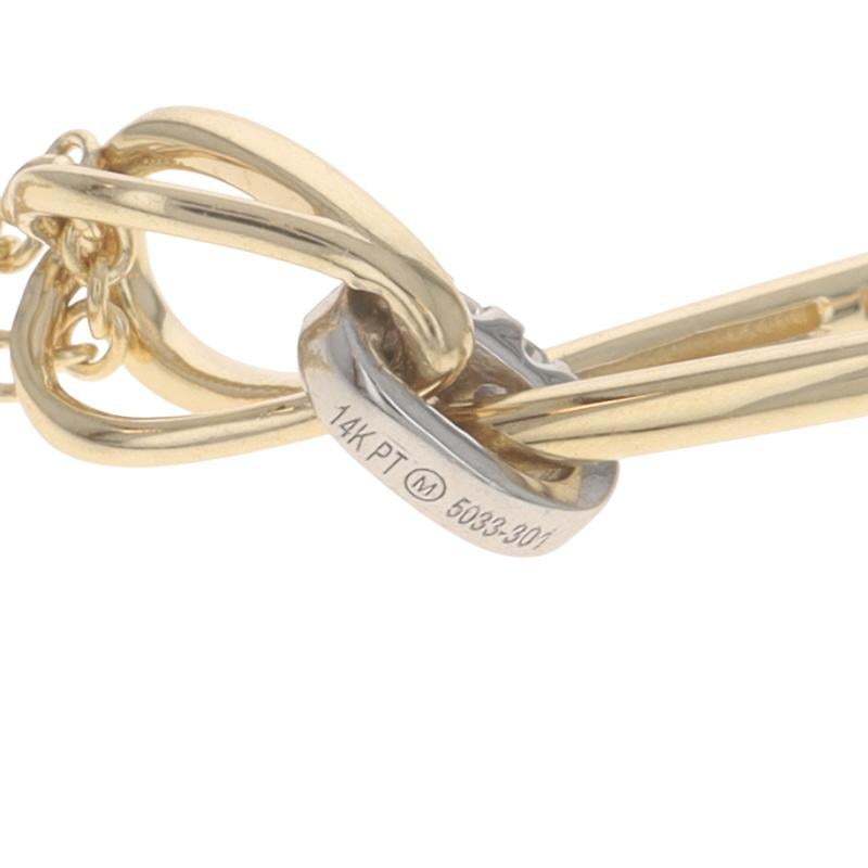 Collier en or jaune avec pendentif diamant 18