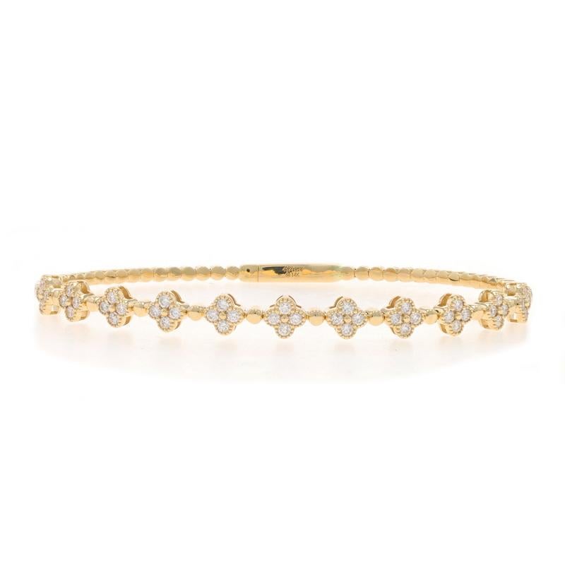 Contenuto del metallo: Oro giallo 14k

Informazioni su A. Stone

Diamanti naturali
Carati: 0,78ctw
Taglio: Rotondo brillante
Colore: H. H. - I.
Chiarezza: SI2 - I1

Carati totali: .78ctw

Stile del braccialetto: Bracciale Flex Station
Tipo di