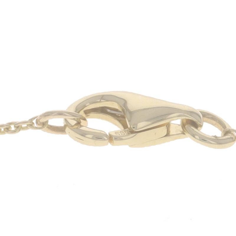 Gelbgold Diamant Quatrefoil Cluster Halskette 14k Rnd .17ctw Blume Verstellbar Damen