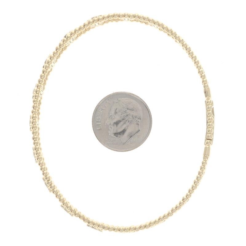 Flex Armreif aus Gelbgold mit Diamanten und Quatrefoil 6 3/4