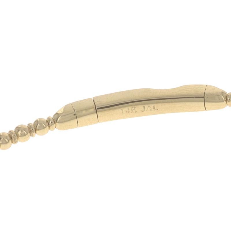 Flex Armreif aus Gelbgold mit Diamanten und Quatrefoil-Blumen Flex 6 1/2