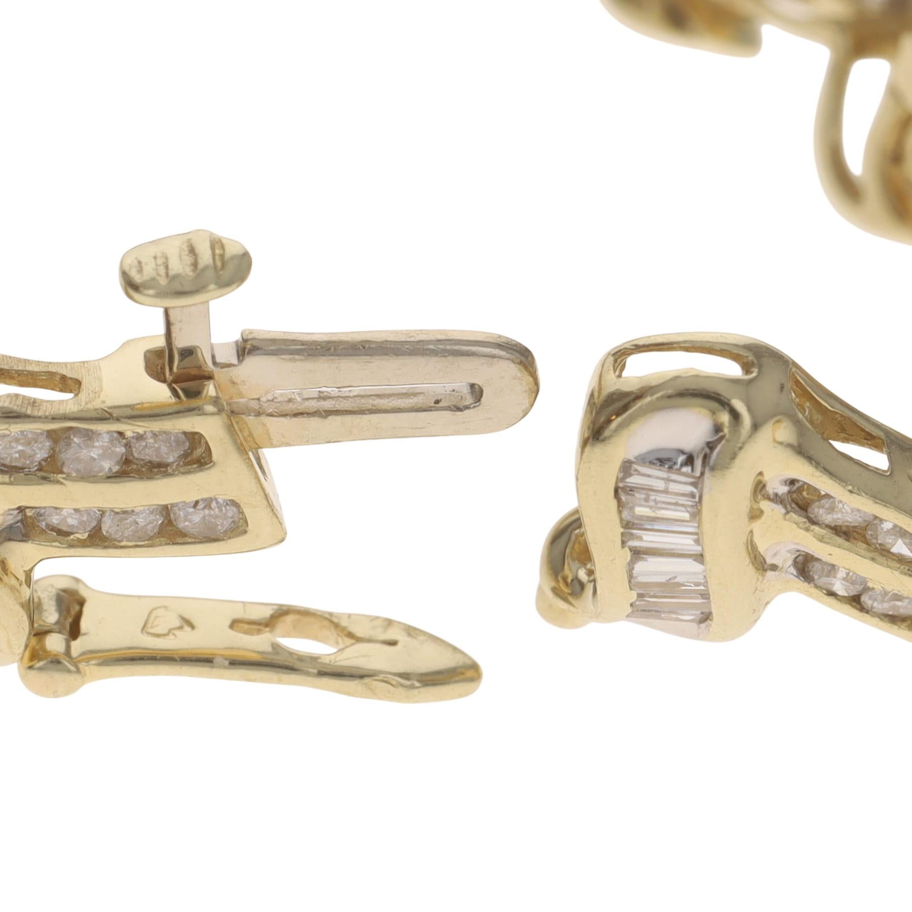 Gelbgold Diamond Ribbon Link Armband 7