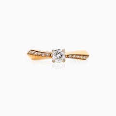 Yellow Gold Diamond Ring – 0.46 Carat Total Weight, 14k Gold