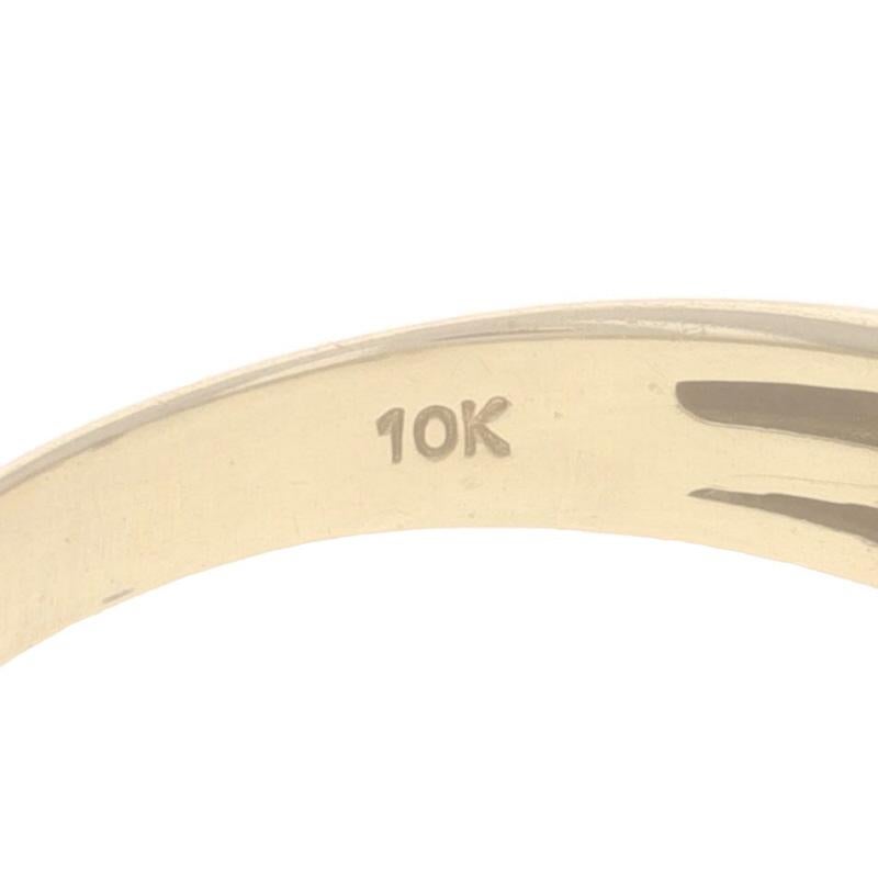 Yellow Gold Diamond Ring 10k Single Cut 1.00ctw Cluster im Angebot 2