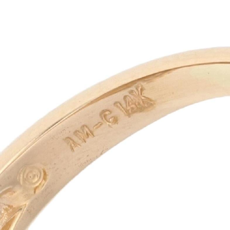 Verlobungsring aus Gelbgold mit 1,80 Karat Diamant im Marquise-Schliff, 14 Karat Damen