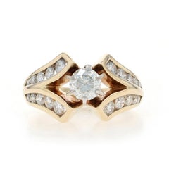 Yellow Gold Diamond Ring - 14k Round Brilliant 1.50ctw