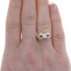 Yellow Gold Diamond Ring - 14k Round Brilliant .73ctw Engagement