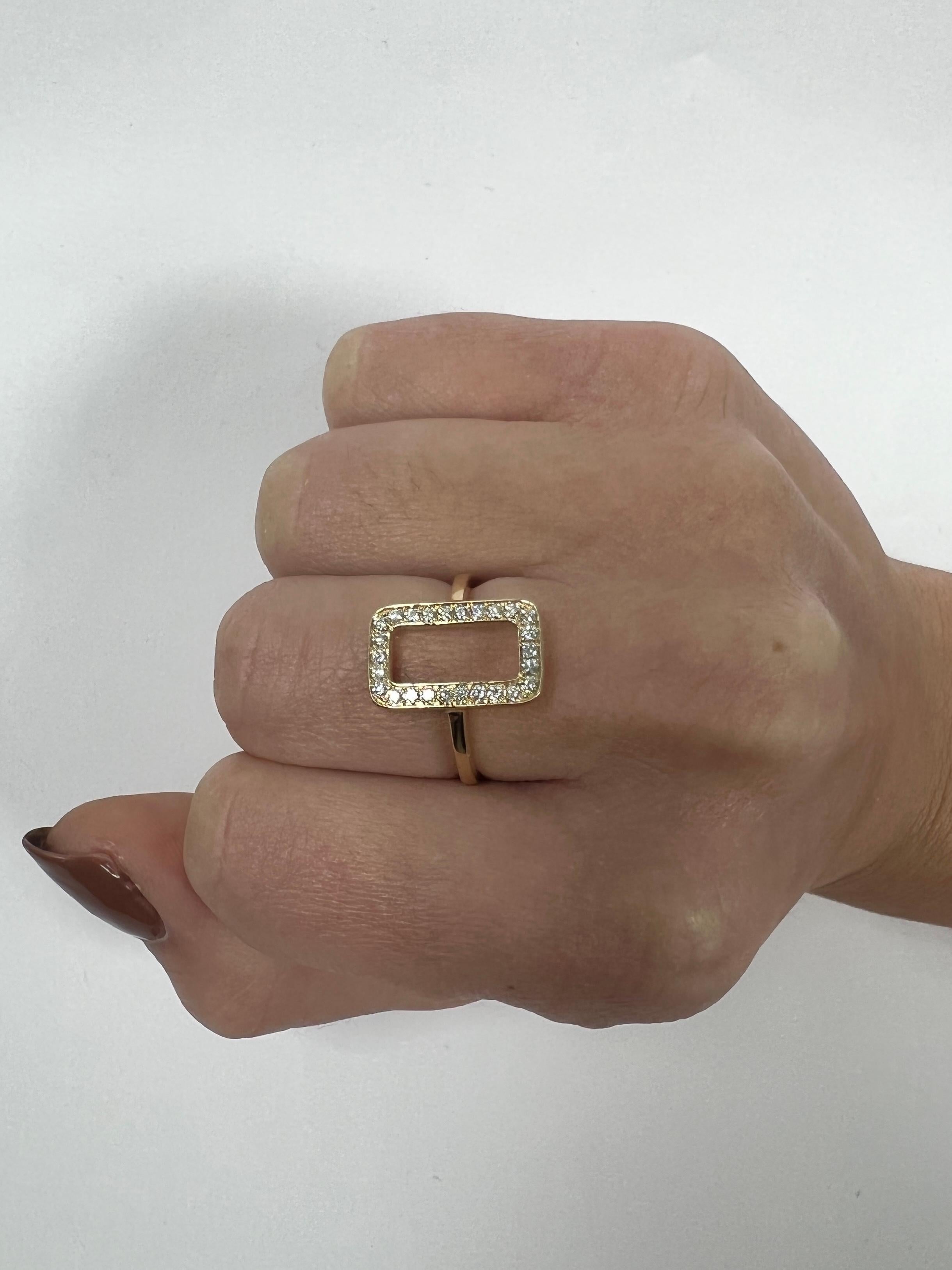 Brilliant Cut Yellow Gold Diamond Ring For Sale