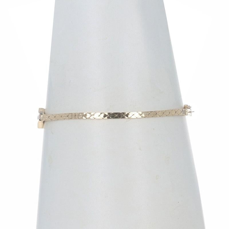 Bar-Armband aus Gelbgold mit Diamanten und Rubinen 7