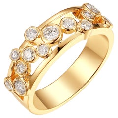 Yellow Gold Diamond Scatter Ring