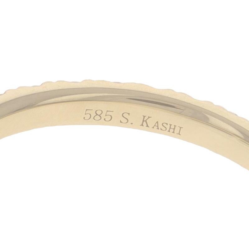 Yellow Gold Diamond Semi-Mount Engagement Ring - 14k Rnd .52ctw for 2.00ct Round For Sale 1