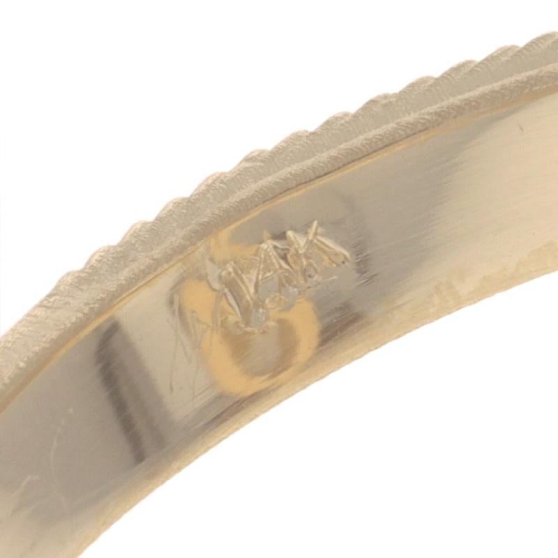 Yellow Gold Diamond Serpent Solitaire Bypass Ring - 14k Marquise .77ct Snake For Sale 2