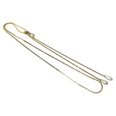 Yellow Gold Diamond Serpentine Zipper Necklace