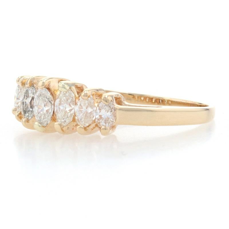 7 diamond marquise anniversary ring