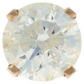 Gelbgold Diamant SINGLE Ohrstecker - 14k Rund Brillant .40ct Ein durchbohrt im Angebot