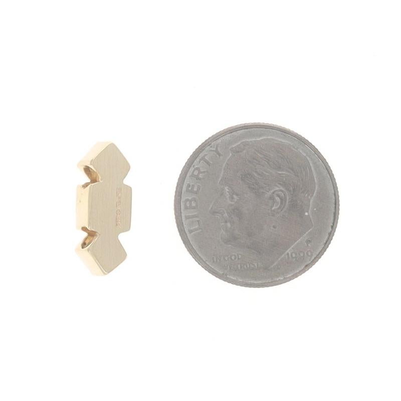 Yellow Gold Diamond Slide Charm - 14k Round Brilliant Excellent état - En vente à Greensboro, NC