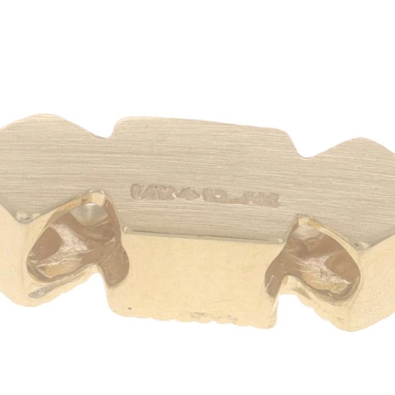 Yellow Gold Diamond Slide Charm - 14k Round Brilliant Pour femmes en vente