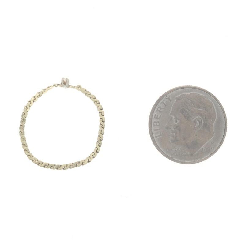 Bague en or jaune avec solitaire en diamant 14k, serpentine simple SZ 8 en vente 1