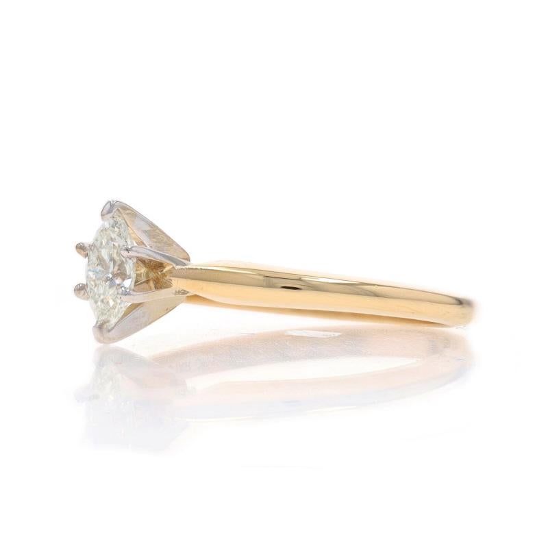 Bague de fiançailles en or jaune avec solitaire en diamant - 14k Marquise .38ct Excellent état - En vente à Greensboro, NC