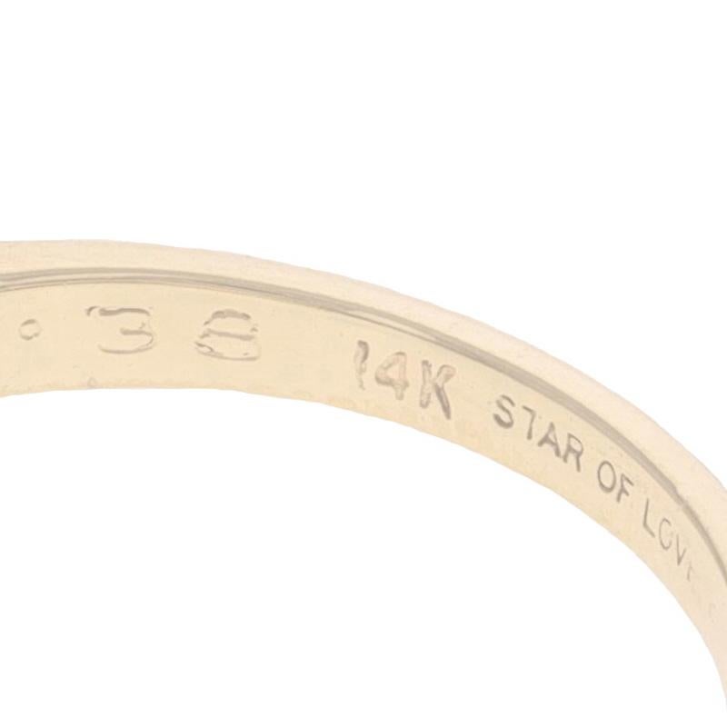 Bague de fiançailles en or jaune avec solitaire en diamant - 14k Marquise .38ct en vente 2