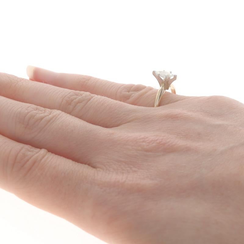 Women's Yellow Gold Diamond Solitaire Engagement Ring - 14k Marquise .45ct