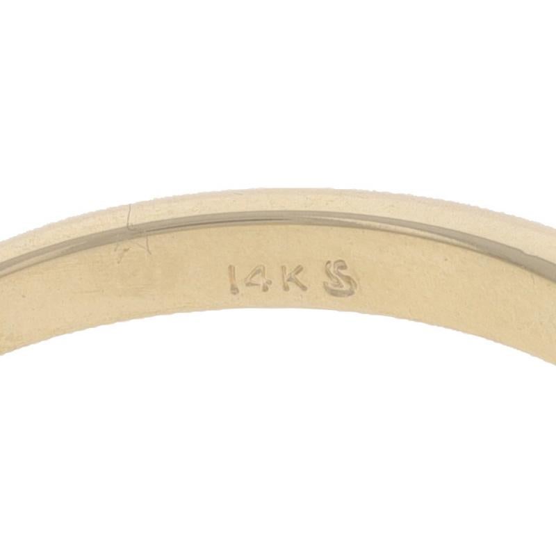 Bague de fiançailles en or jaune avec solitaire en diamant - 14k Princesse 0.25ct en vente 2