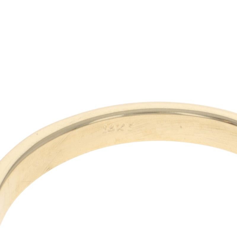 Anillo de compromiso solitario de diamantes en oro amarillo - 14k Brillante redondo .40ct en venta 2