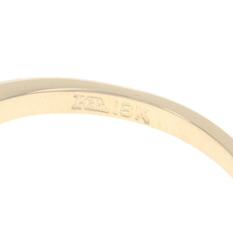 Anello di fidanzamento solitario con diamante in oro giallo 18k Oval .25ct in vendita 2