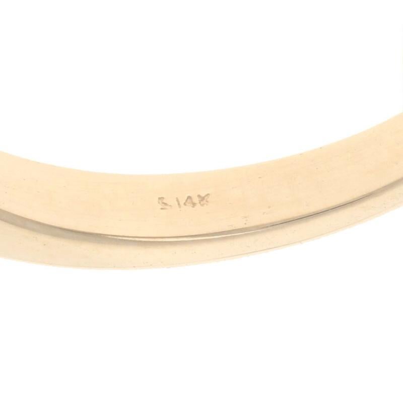 Gelbgold Diamant Solitär Verlobungsring - 14k Rund Brillant .33ct im Angebot 1