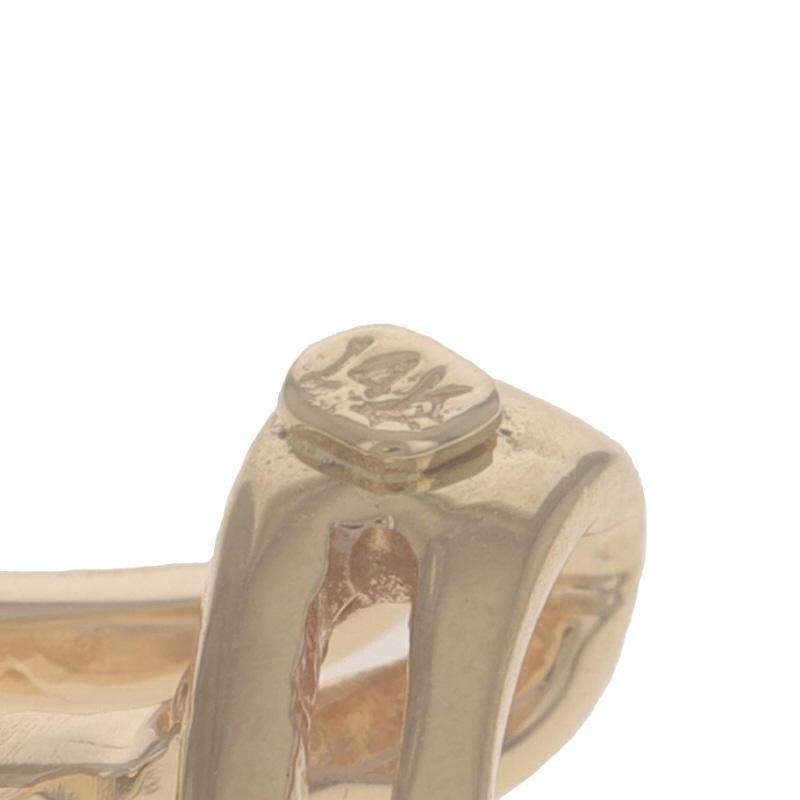 Pendentif solitaire en or jaune 14 carats avec double larme ronde et diamant Pour femmes en vente