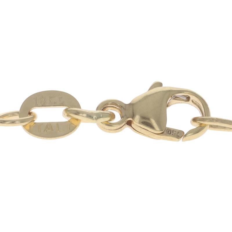 Women's Yellow Gold Diamond Solitaire Pendant Necklace 18