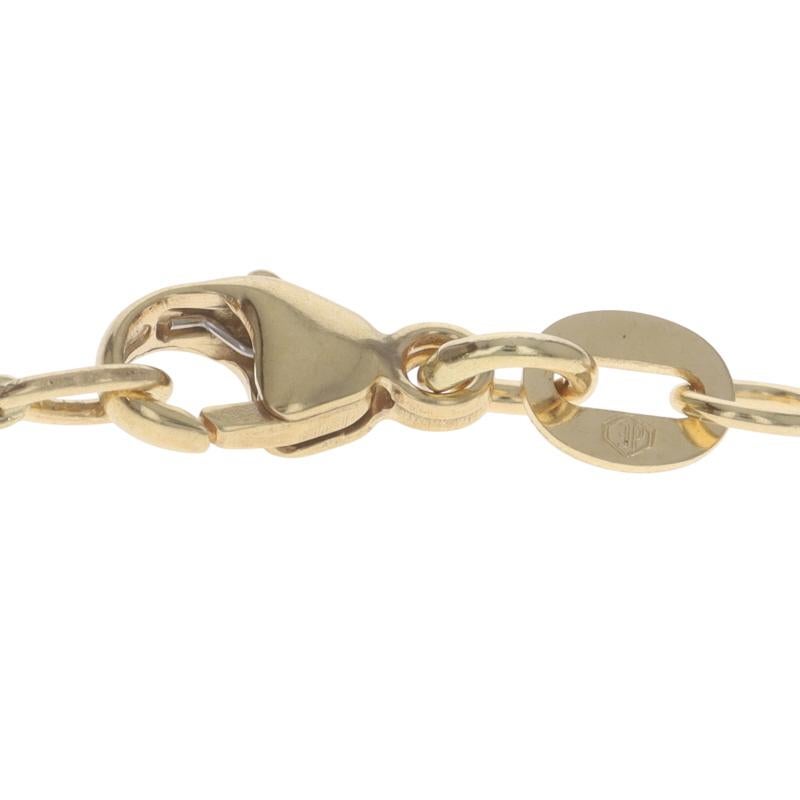 Yellow Gold Diamond Solitaire Pendant Necklace 18