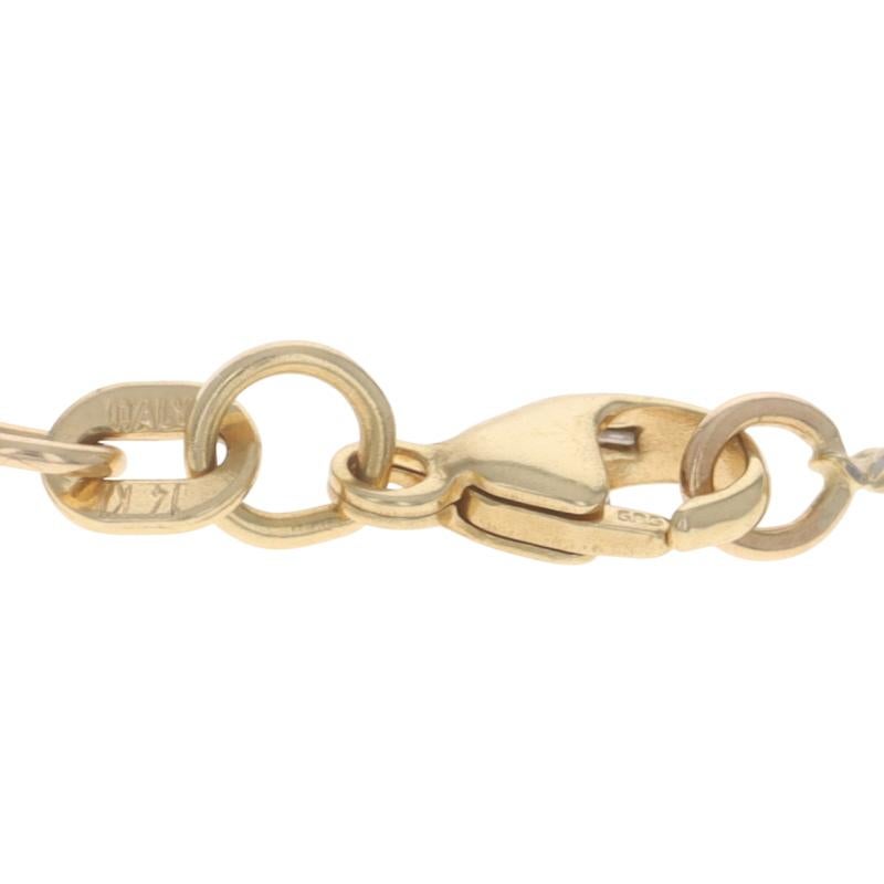 Collier en or jaune avec pendentif solitaire en diamant - 14k Round Brilliant .50ct en vente 2