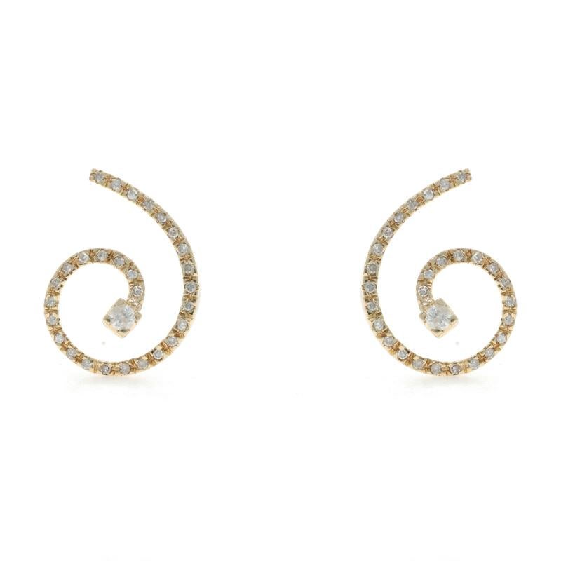Contenuto del metallo: Oro giallo 14k

Informazioni su A. Stone

Diamanti naturali
Carati: .38ctw
Taglio: Singolo e Brilliante rotondo
Colore: G - H
Chiarezza: I2

Carati totali: .38ctw

Stile: Goccia
Tipo di chiusura: Chiusura a farfalla
Tema: