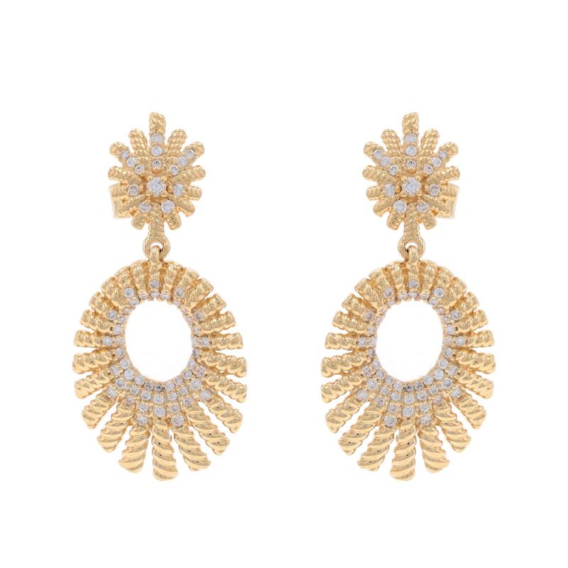 Contenuto del metallo: Oro giallo 14k

Informazioni su A. Stone
Diamanti naturali
Carati: .46ctw
Taglio: Rotondo brillante
Colore: G
Chiarezza: VS2 - SI1

Carati totali: .46ctw

Stile: Pendente
Tipo di chiusura: Chiusura a farfalla
Tema: Starburst
