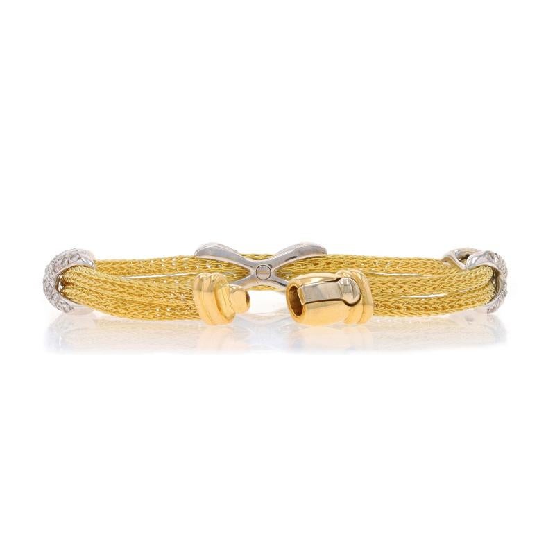 Gelbgold-Diamant-Station-Armband 6 3/4