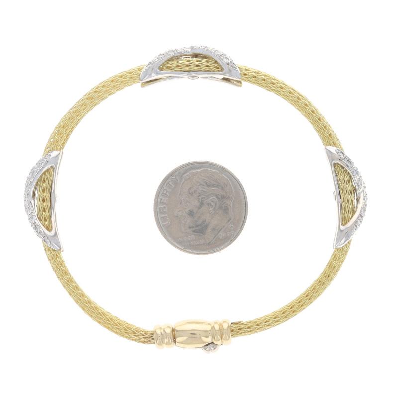 Gelbgold-Diamant-Station-Armband 6 3/4