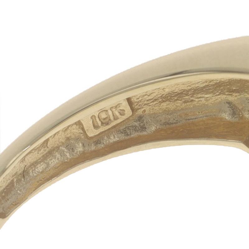 Gelbgold Diamantstreifen-Cluster-Ring 10k rund 1,00ctw Champagnerbraun 1
