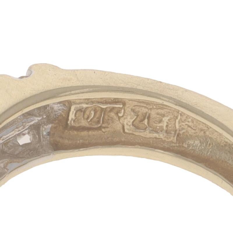 Gelbgold Diamantstreifen-Ohrringe -10k Rnd & Baguette .50ctw Oval durchbohrt für Damen oder Herren