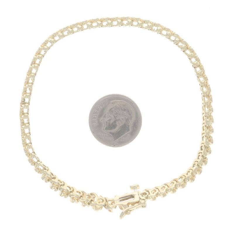 Gelbgold Diamant-Tennis-Armband 7 1/2