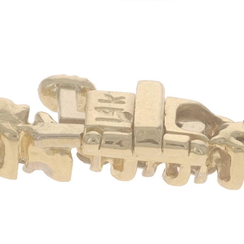 Pulsera de tenis de oro amarillo con diamantes 7