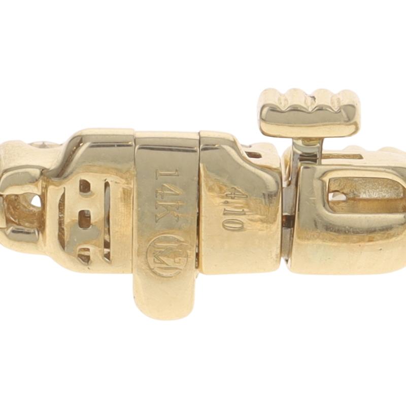 Yellow Gold Diamond Tennis Bracelet 7