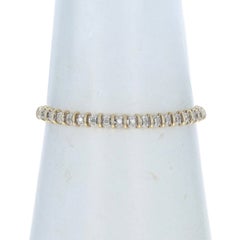 Gelbgold Diamant Tennis Link Armband 7" - 10k Runde Brillant 1.67ctw