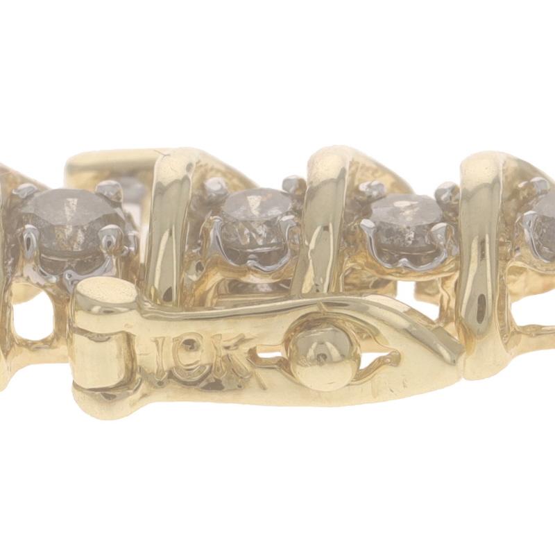 De las mujeres Pulsera de eslabones de oro amarillo con diamantes 7